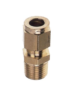 Threaded fitting with BSPT external thread