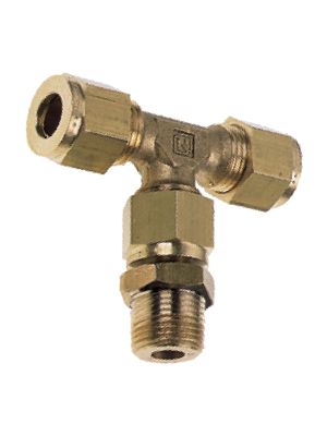 T-piece with rotatable BSPP external thread