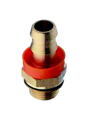 Hose connector with BSPP external thread