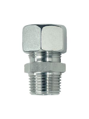 Connector with BSPT male thread