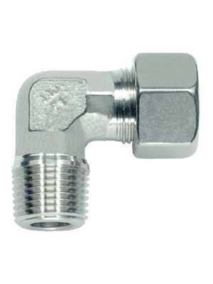L connector with BSPT male thread
