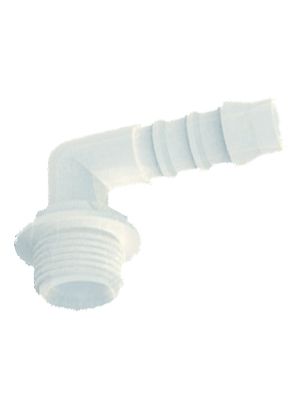 L-hose connector male with BSPT male thread