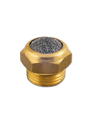 Stainless steel wire silencers on hexagonal brass base