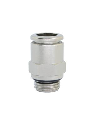 Hex socket socket connector, BSPP & metric thread nickel plated