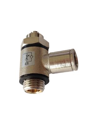 Screwdriver flow regulator with BSPP and metric thread bidirectional