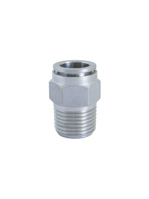 Male connector with BSPT thread