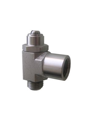 Unidirectional female screwdriver flow regulator with BSPP thread made of AISI 316 for cylinders