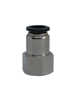 Plug-in connector with BSPP female thread nickel-plated