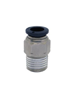 Plug-in connectors with hexagon socket and BSPT external thread nickel-plated