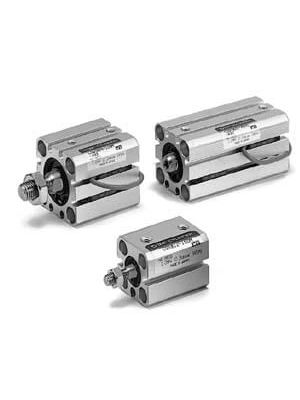 SMC Pneumatics - 10/11-C (D) QS, Compact Cylinder, Double Acting, Standard Piston Rod, Clean Room Series