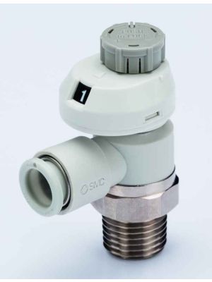 SMC Pneumatic - Throttle Check Valve with Numeric Display [AS-FS]