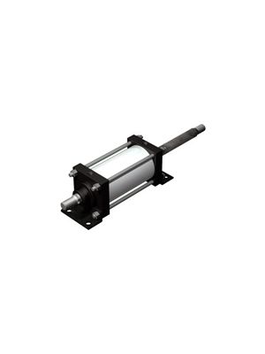 SMC Pneumatic - C (D) S1W * N, Pneumatic Cylinder, Double Acting, Continuous Piston Rod (with Lubrication)