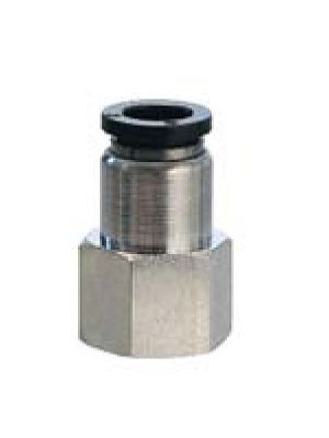 Univer push - in fitting straight, internal thread Ø 6mm G1 / 8