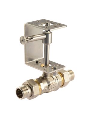 Comparato - Ball valve with spacer and manual override for Diamant PRO actuator, full bore, DN20, PN16, 3/4 ", M / M