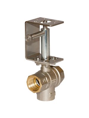 Comparato - Stainless steel ball valve with spacer and stainless steel manual override PRO actuator, Full bore, DN20, PN16, 3/4 '', W / W / W