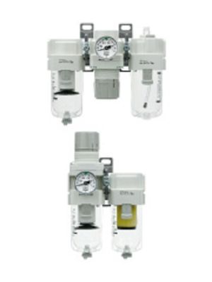 SMC Pneumatic - Maintenance unit in the order filter regulator, oiler, manual shut-off valve