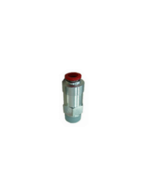 Check valve connector with BSPT thread entry