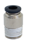 Socket connector with hexagon socket, NPT & UNF thread nickel plated