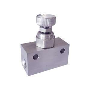 Bidirectional female flow regulator NPT thread Inox AISI 316