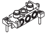 Univer base plate with G1 / 8 connections