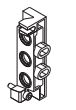 Univer - entry plate with lateral connections for G3 / 8