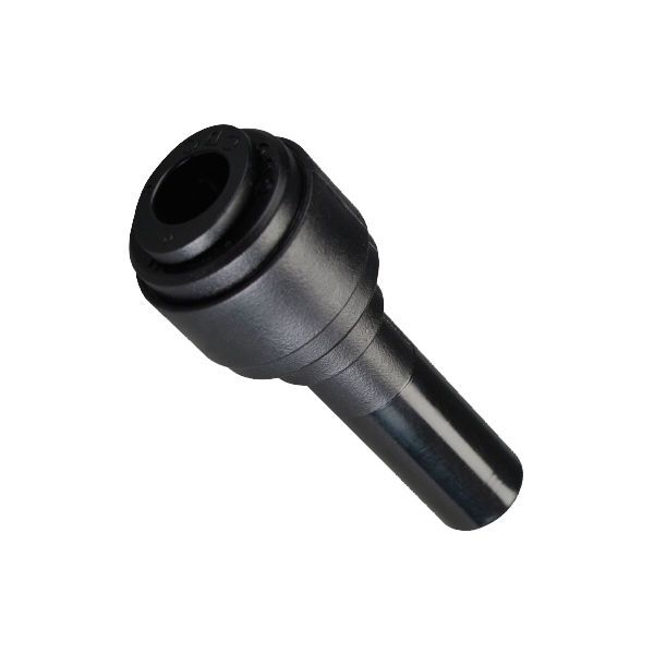 Gerader Steckanschluss POM, Push-In, O.D. Schlauch 4mm, I.D. Schlauch 6mm, schwarz