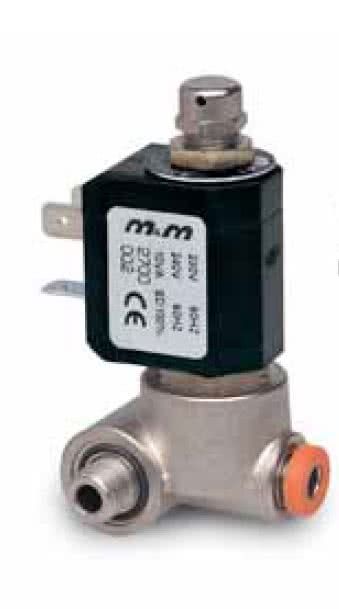 3-way pilot solenoid valve, normally closed, for control head Ã˜ 45mm, direct operated