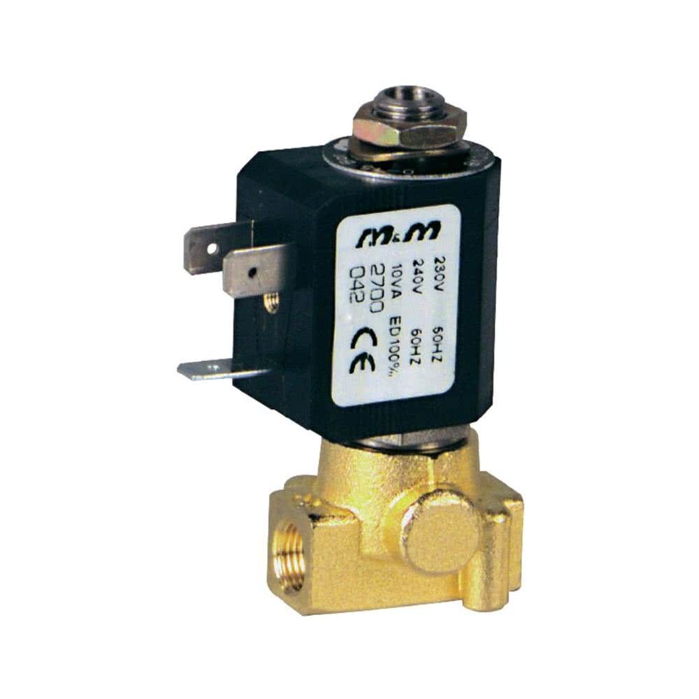 3-way solenoid valve, G 1/8 ", stainless steel, normally closed, direct operated