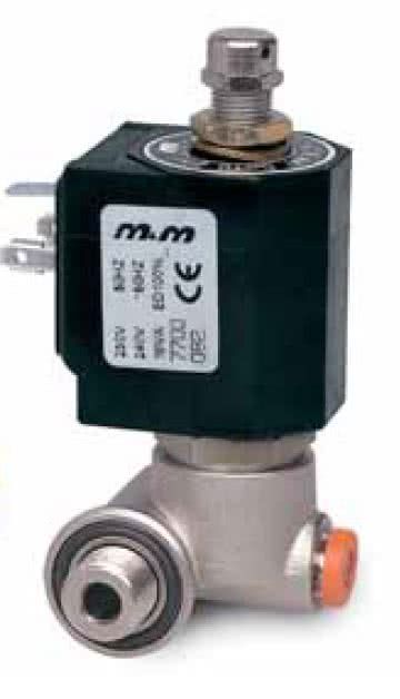 3-way pilot solenoid valve, normally closed, for control head Ã˜ 90mm, direct operated