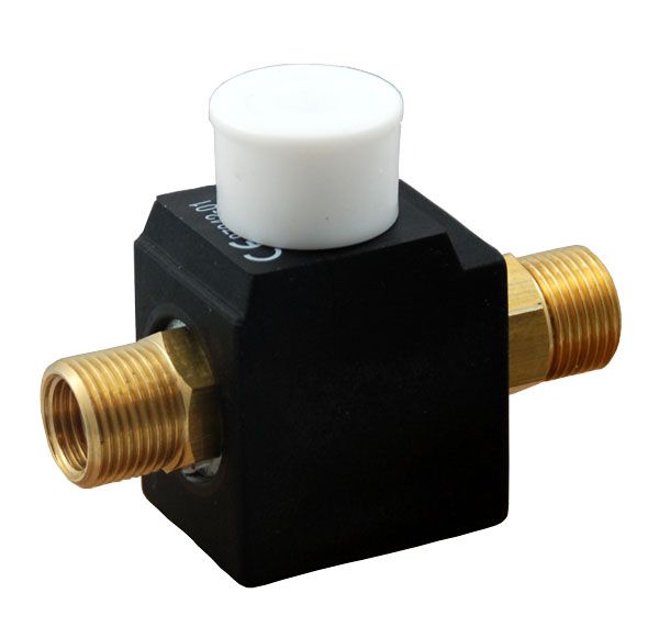 2/2-way inline solenoid valve BMV70303MSE55 230VAC made of brass - 2 x G3 / 8 "AG, G1 / 4" IT