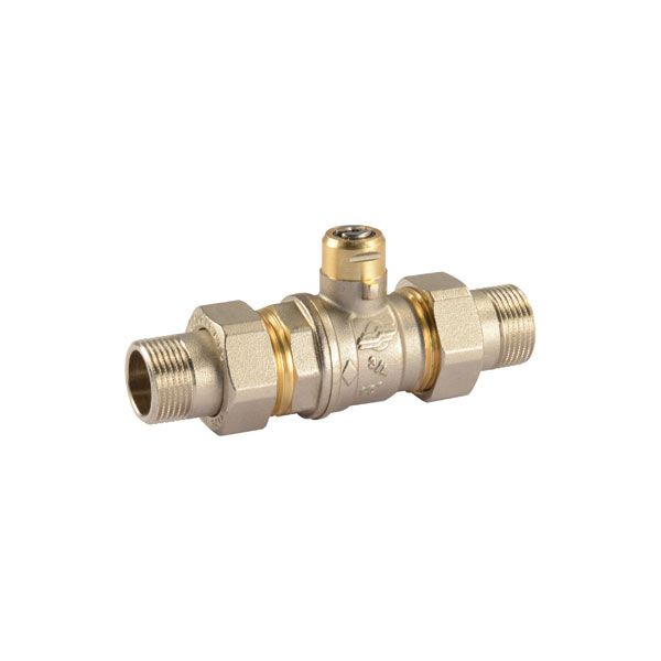 Comparato - Ball Valve for Sintesi Actuator, 2-Way, Full Through, DN15, PN16, 1/2 ", M / M