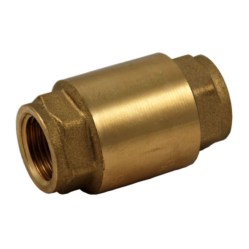 Check valve, brass, G 1/2 ", NBR