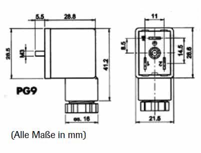 Appliance connector type B-Industry 11mm