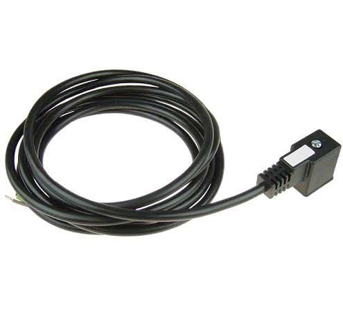 Appliance plug with 2m cable, type B, DIN EN 175301, for magnetic coils 2000 series