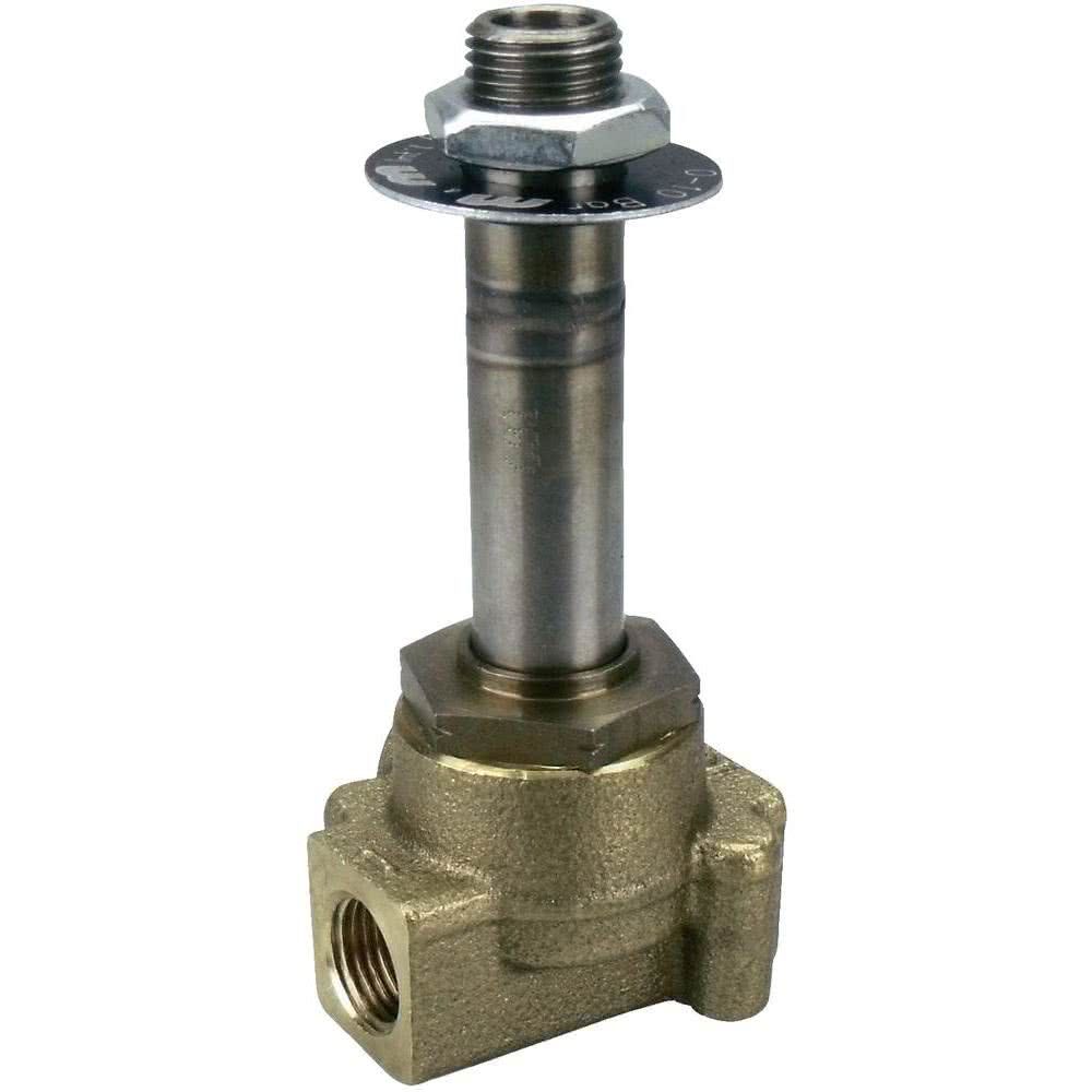 3-way solenoid valve, G 1/8 ", brass, normally open, direct operated