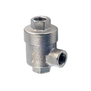 Quick-release valve made of nickel-plated brass with BSPP internal thread