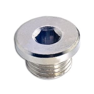 Sealing plug with BSPP & metric thread, hexagon socket