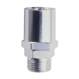 Connector with BSPP external thread and hose connector