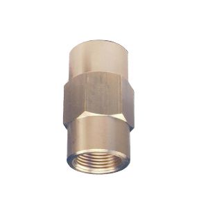 Check valve with BSPP thread made of yellow brass