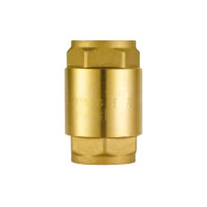 Check valve with BSPP thread made of yellow brass