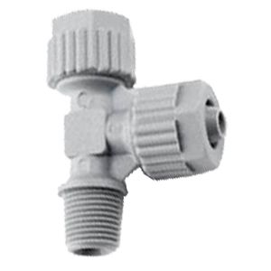 T-quick connector at the side with NPT male thread