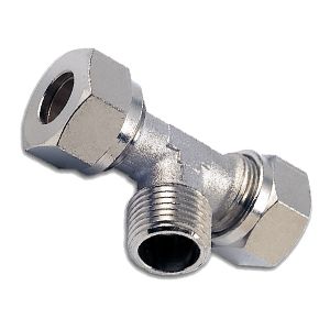 T-connector with BSPT male thread