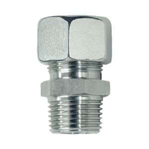 Connector with BSPT male thread