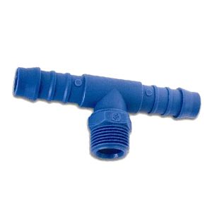 T-hose connector male with BSPT male thread