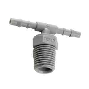 T-hose connector male with NPT male thread