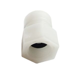 Female plug connector with BSPP thread