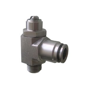 Unidirectional screwdriver flow regulator with BSPP thread made of AISI 316 for cylinders