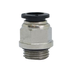 Plug-in connectors with hexagon socket and BSPP & metric thread nickel-plated