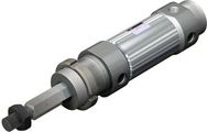 SMC Pneumatic - C (D) 76K-S / T, Pneumatic Cylinder, single acting, one-sided piston rod, non-rotating, (thread on both sides), 32, 50, (spring force retracting), without signal generator, standard