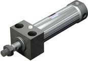 SMC Pneumatic - C (D) 76R, Pneumatic Cylinder, Double Acting, One Ended Piston Rod, Direct Mounting, Built - in Magnetic Ring, (Bottom Mounting), 32, 50, (Tape Mount), without auto switch, standard